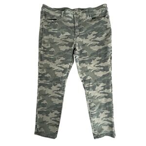 Universal Thread Camo High Rise Skinny Crop Jeans Womens Size 18 Green Gorpcore